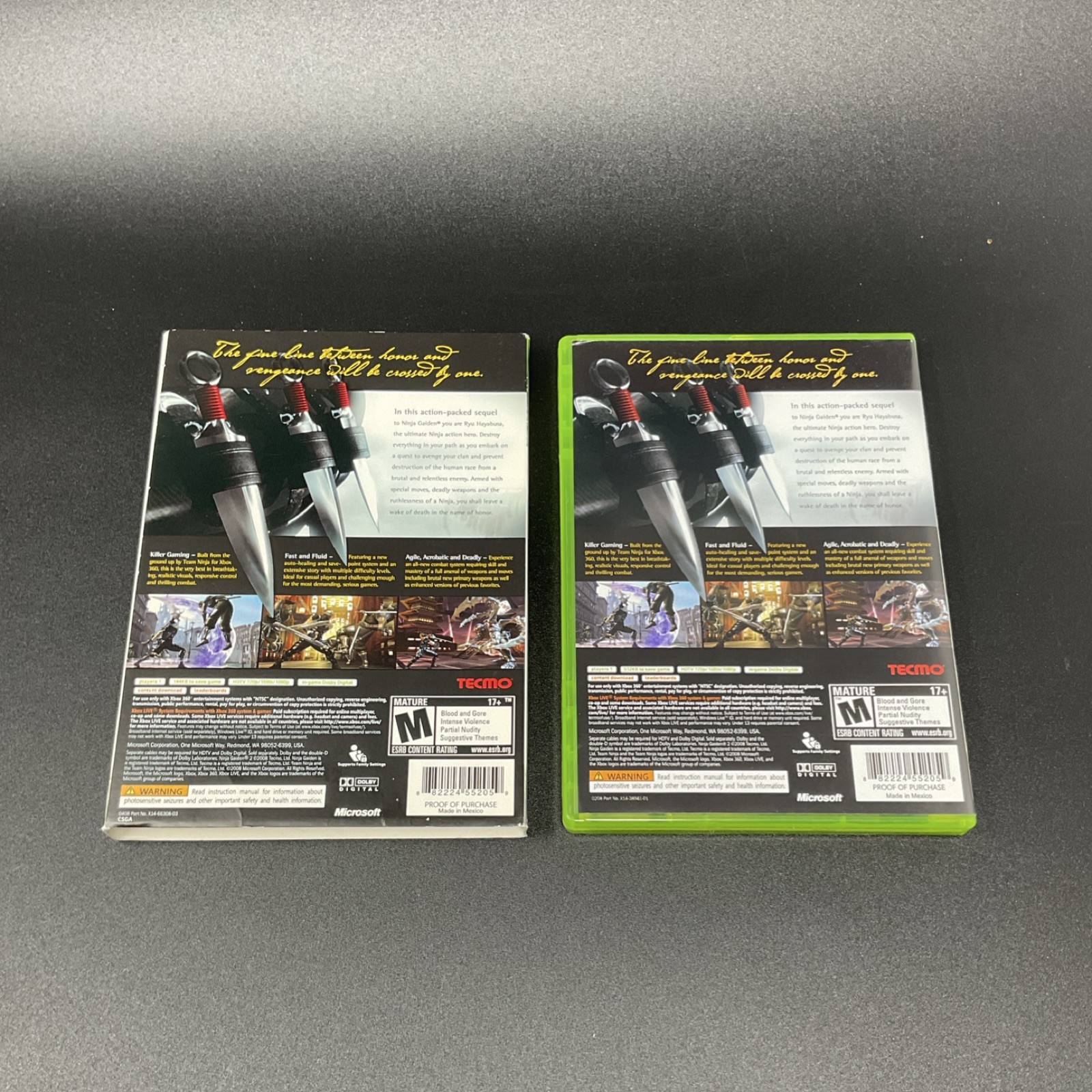 Ninja Gaiden II Xbox 360 Tecmo 2008 Complete w/ Manual CIB Martial Arts Action
