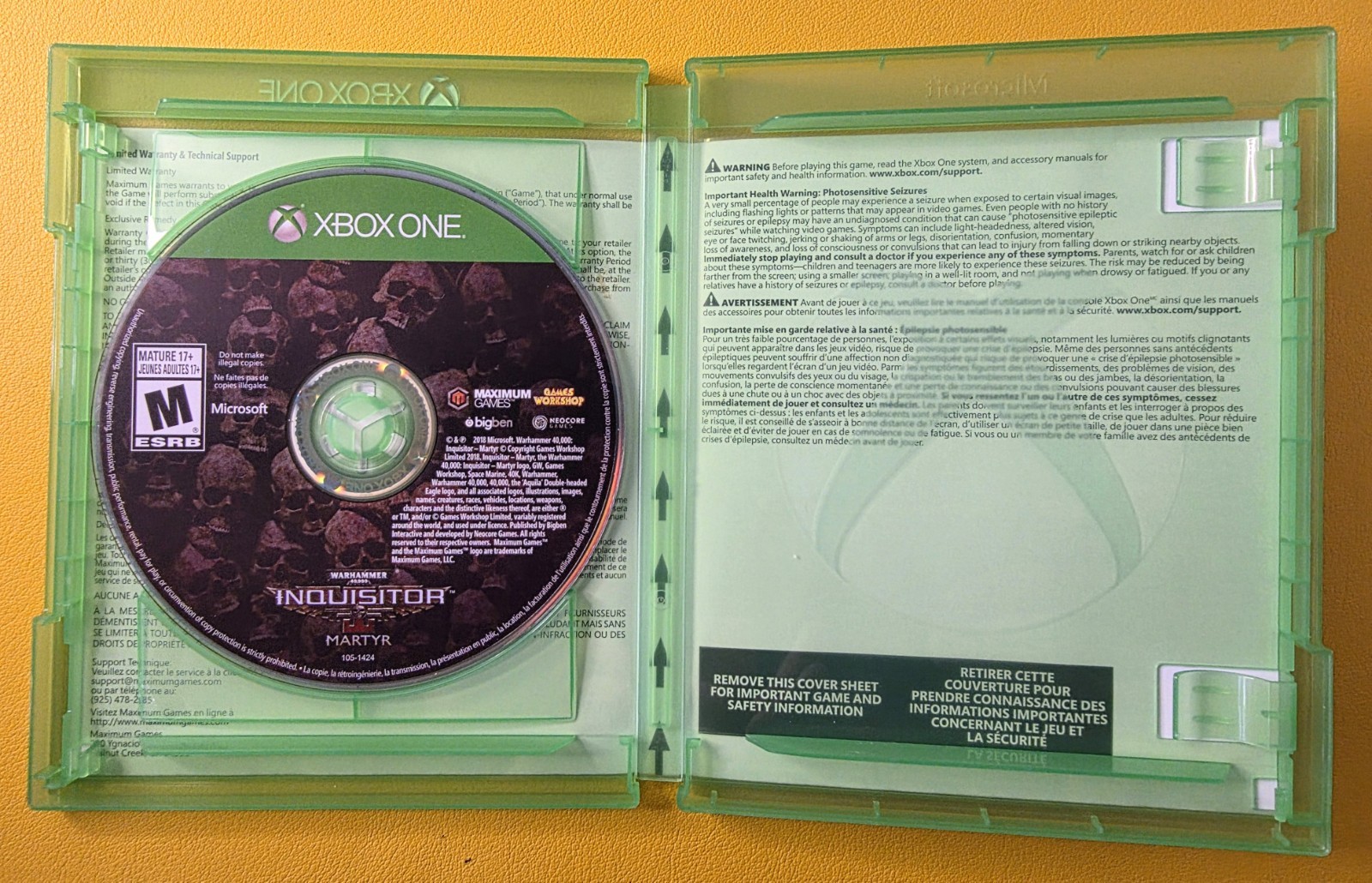 Warhammer 40,000: Inquisitor Martyr (2018) Microsoft Xbox One CIB Tested Working