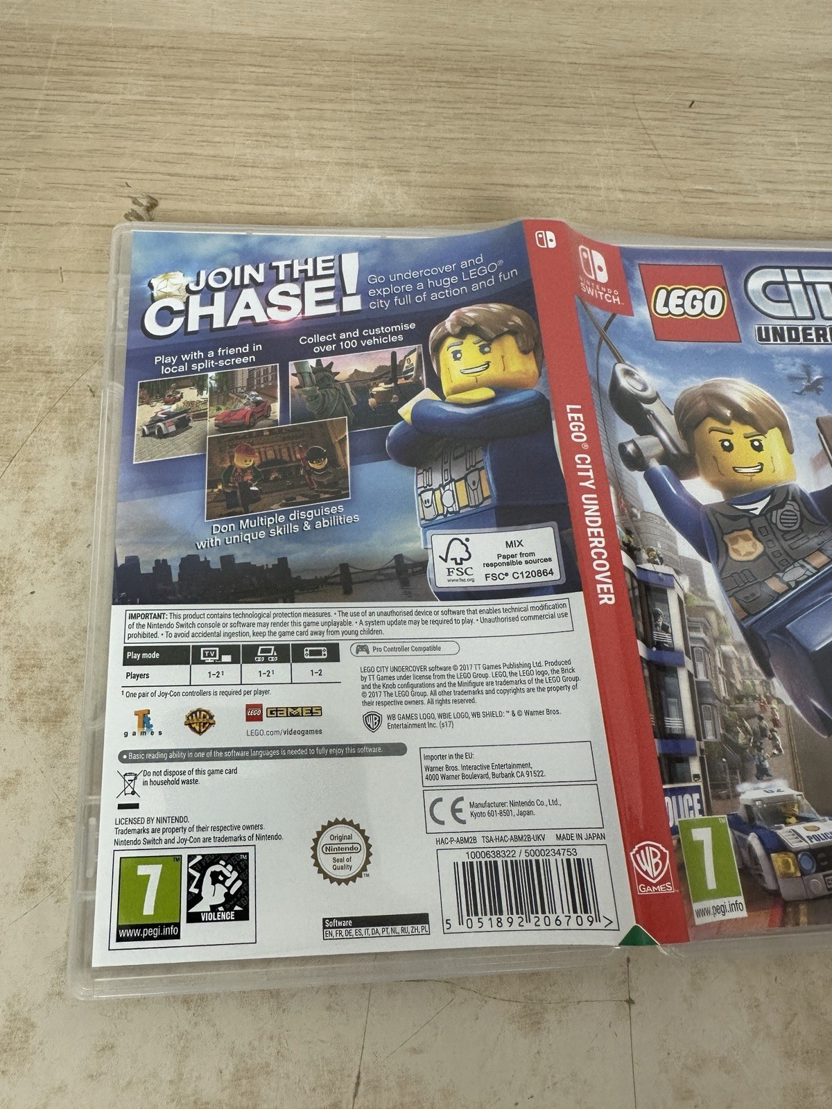 LEGO City Undercover – Nintendo Switch: Region Free UK Import Video Game w/ Case