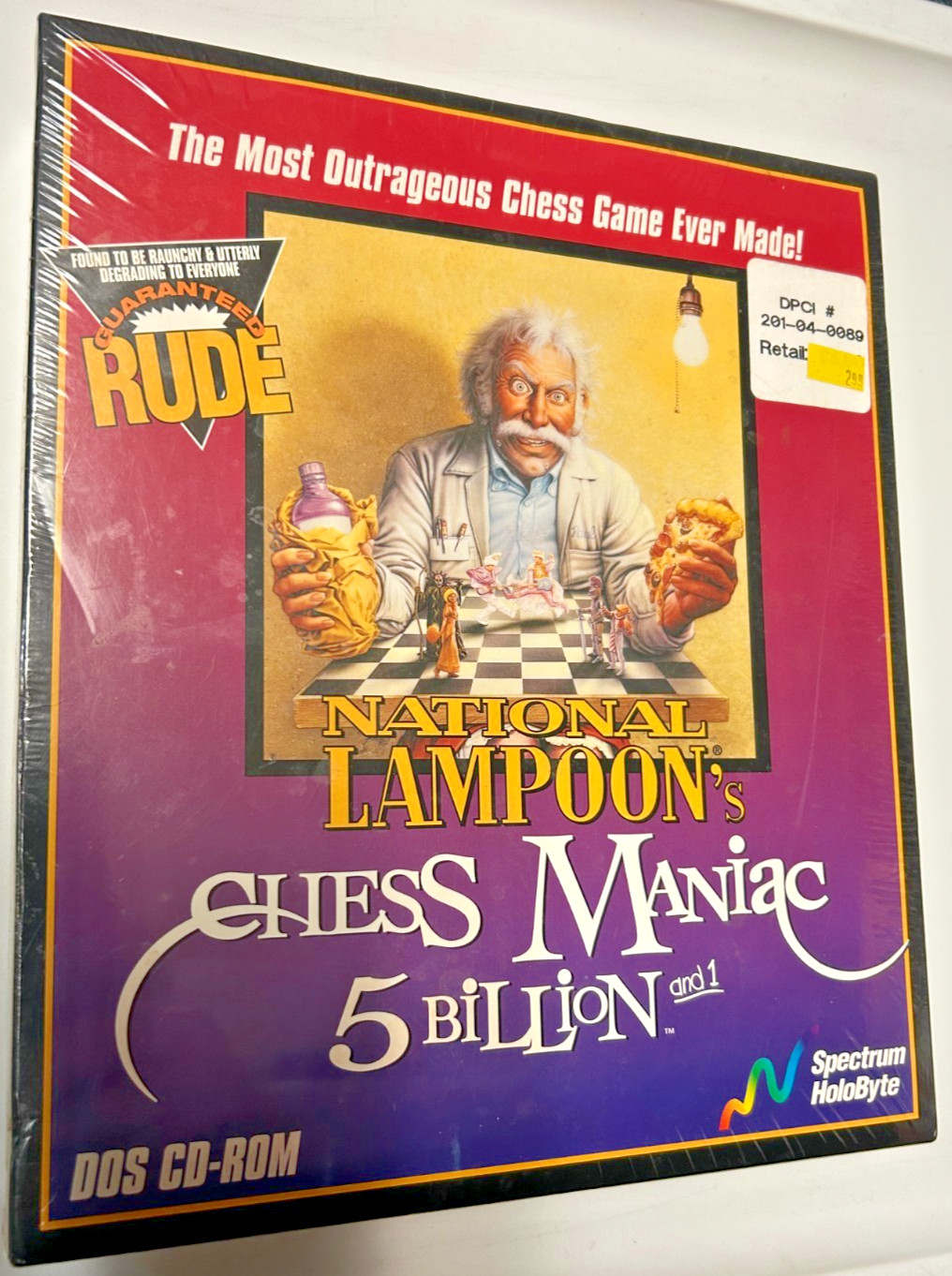 National Lampoon’s Chess Maniac 5 Billion and 1 IBM BIG BOX PC CD-ROM