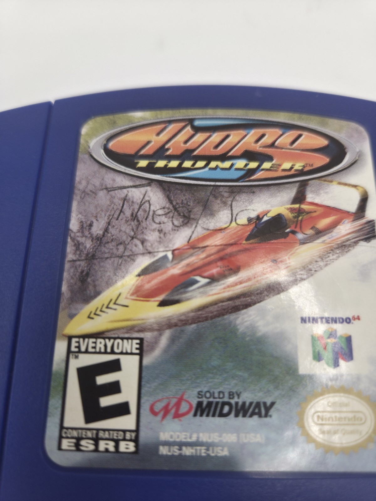 Hydro Thunder Nintendo 64 N64 Authentic Cartridge Only Pen Marks On Sticker