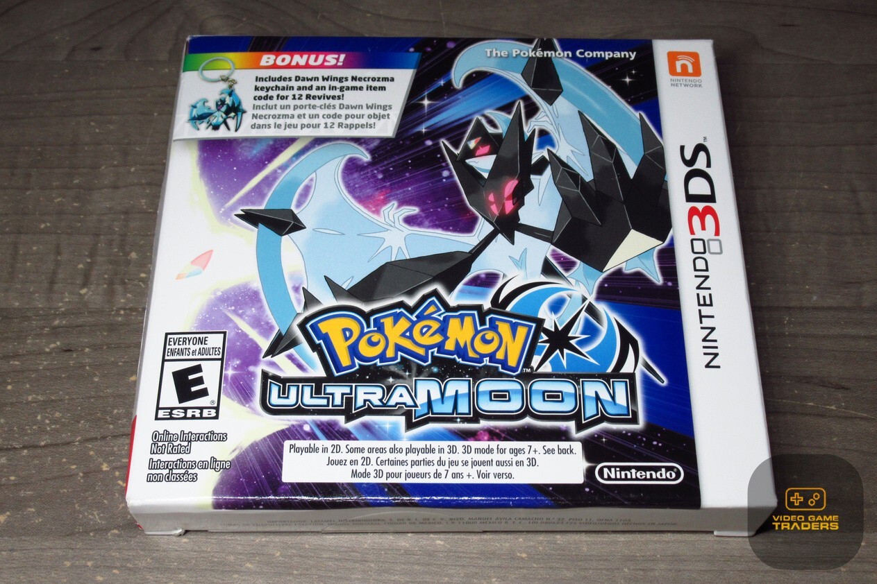 Pokemon Ultra Moon 1ST PRINT w/ Keychain (Nintendo 3DS, 2017) NEW! – RARE!