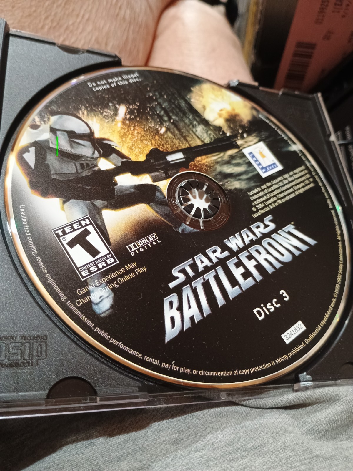 Star Wars: Battlefront (PC, 2004) Complete 3 Discs Free Shipping X Condition!