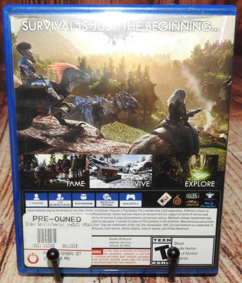 Studio Wildcard Ark: Survival Evolved (Sony PlayStation 4, 2017) PS4