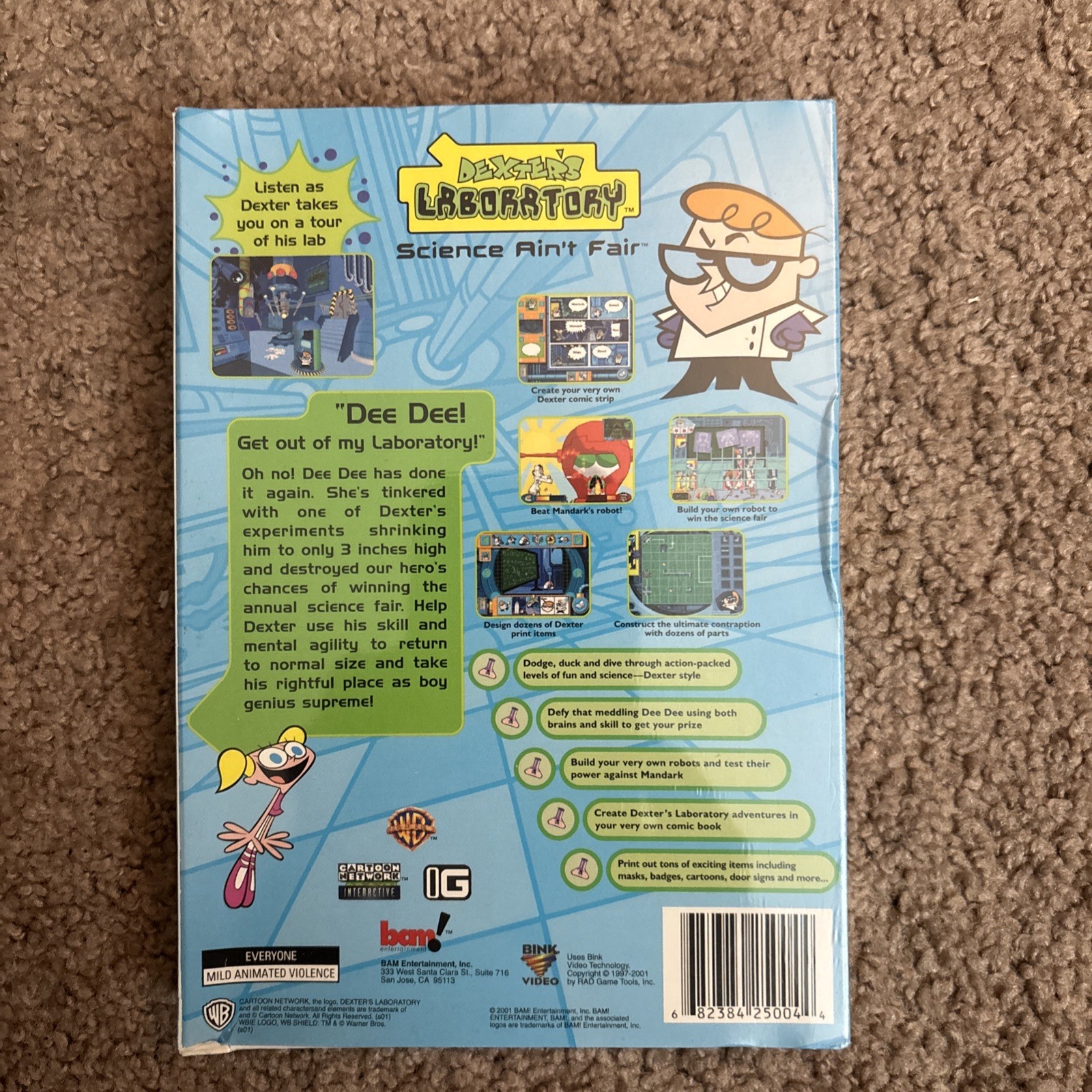 Dexter’s Laboratory Science Ain’t Fair 2001 Rare Sealed New Cartoon Network