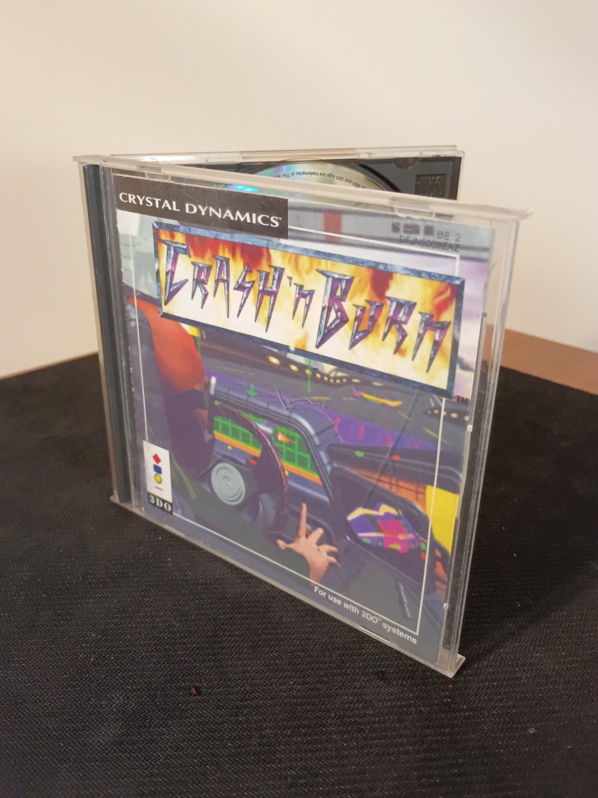 🔥 Rare Crash n Burn Panasonic 3DO Complete CIB Game Disc and Manual (A12) Clean