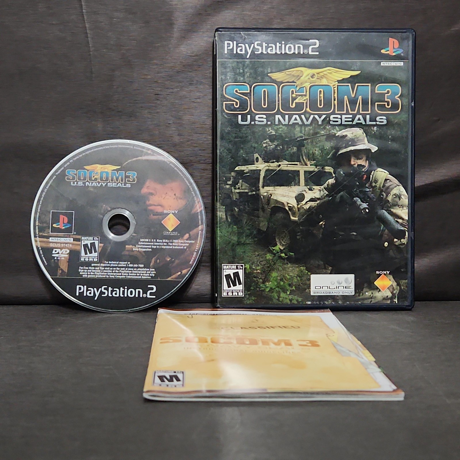 SOCOM 3 U.S. Navy SEALs PlayStation 2 PS2 Game CIB