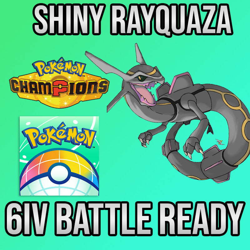 ✨6IV SHINY Rayquaza Battle Ready🚀 POKEMON HOME✨Pokemon Champions✨