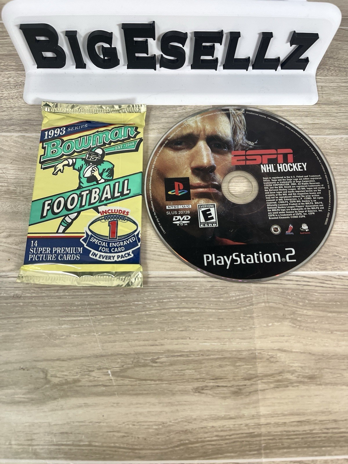 ESPN NHL Hockey PS2 Loose Disc Tested Resurfaced + FREE Random Sports Cards