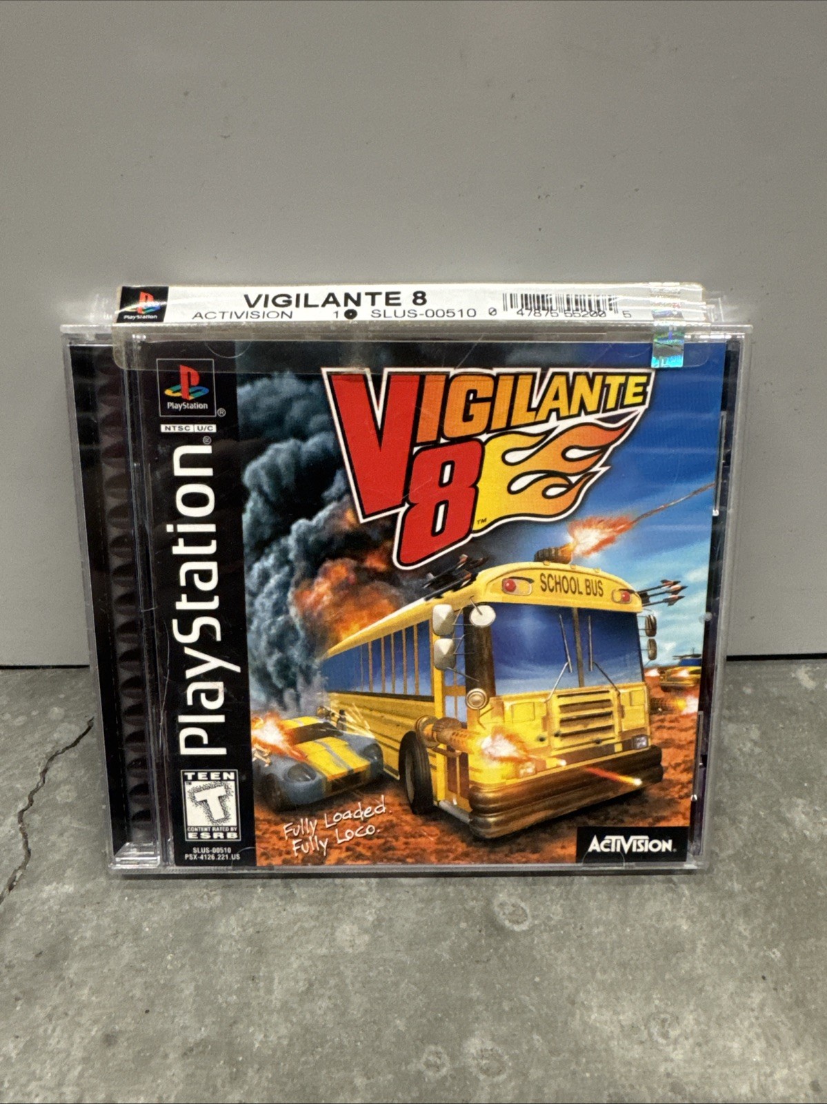 Vigilante 8 (Sony PlayStation 1, 1998) PS1 Complete w/ Manual + Reg Card Tested