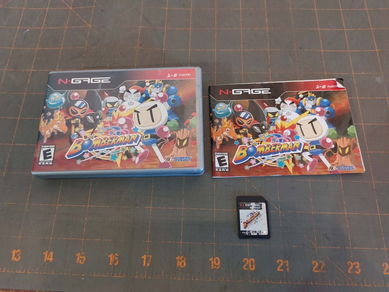 Bomberman (Nokia N-Gage) Game Cartridge Damaged Label Complete in Case Manual