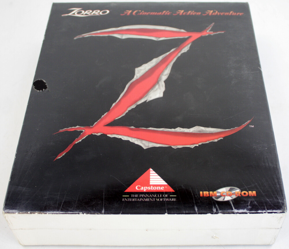 Zorro – A Cinematic Action Adventure (CD-ROM) [IBM – PC – DOS] New Sealed 1995