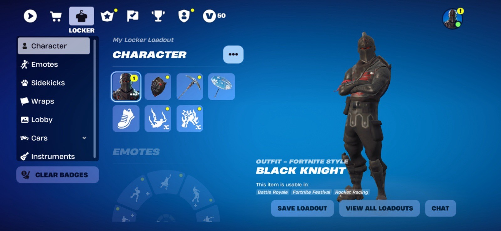 Black knight Fortnite Giftcard