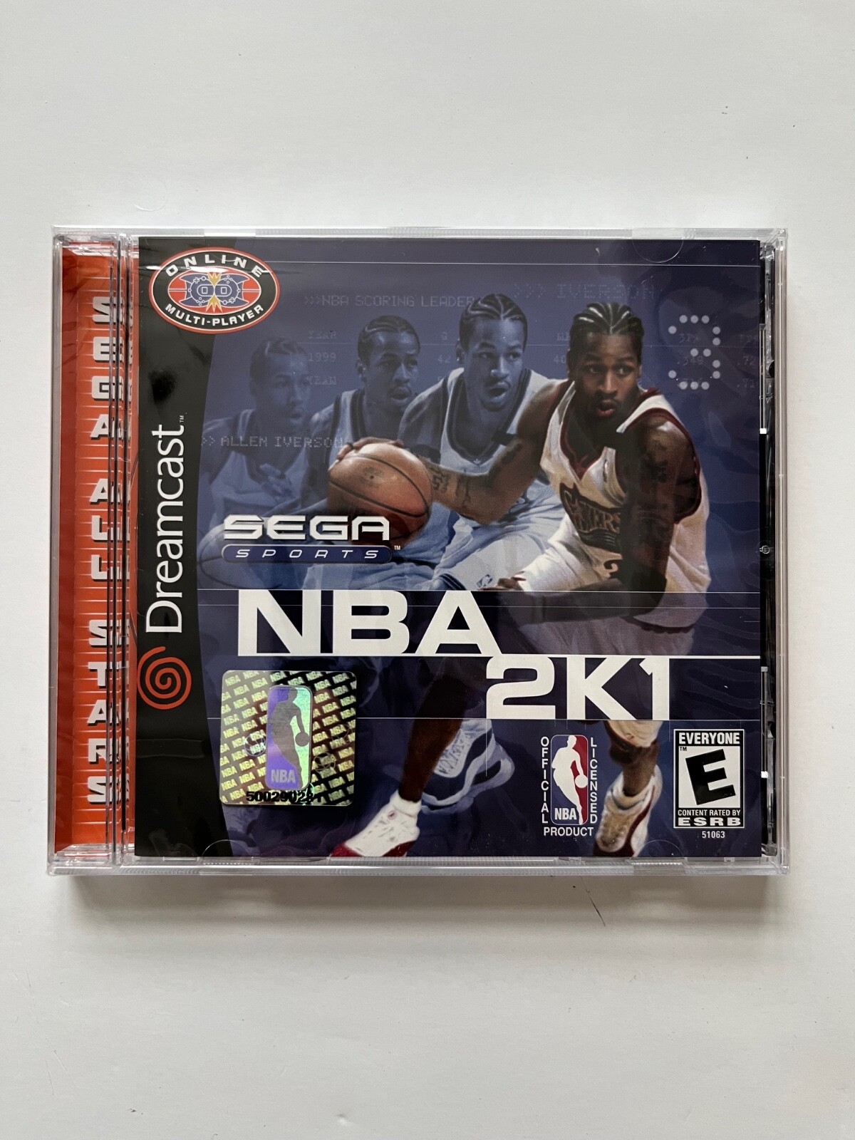 NBA 2K1 (Sega Dreamcast, 2000) New Factory Sealed OOP DC Mint Allen Iverson