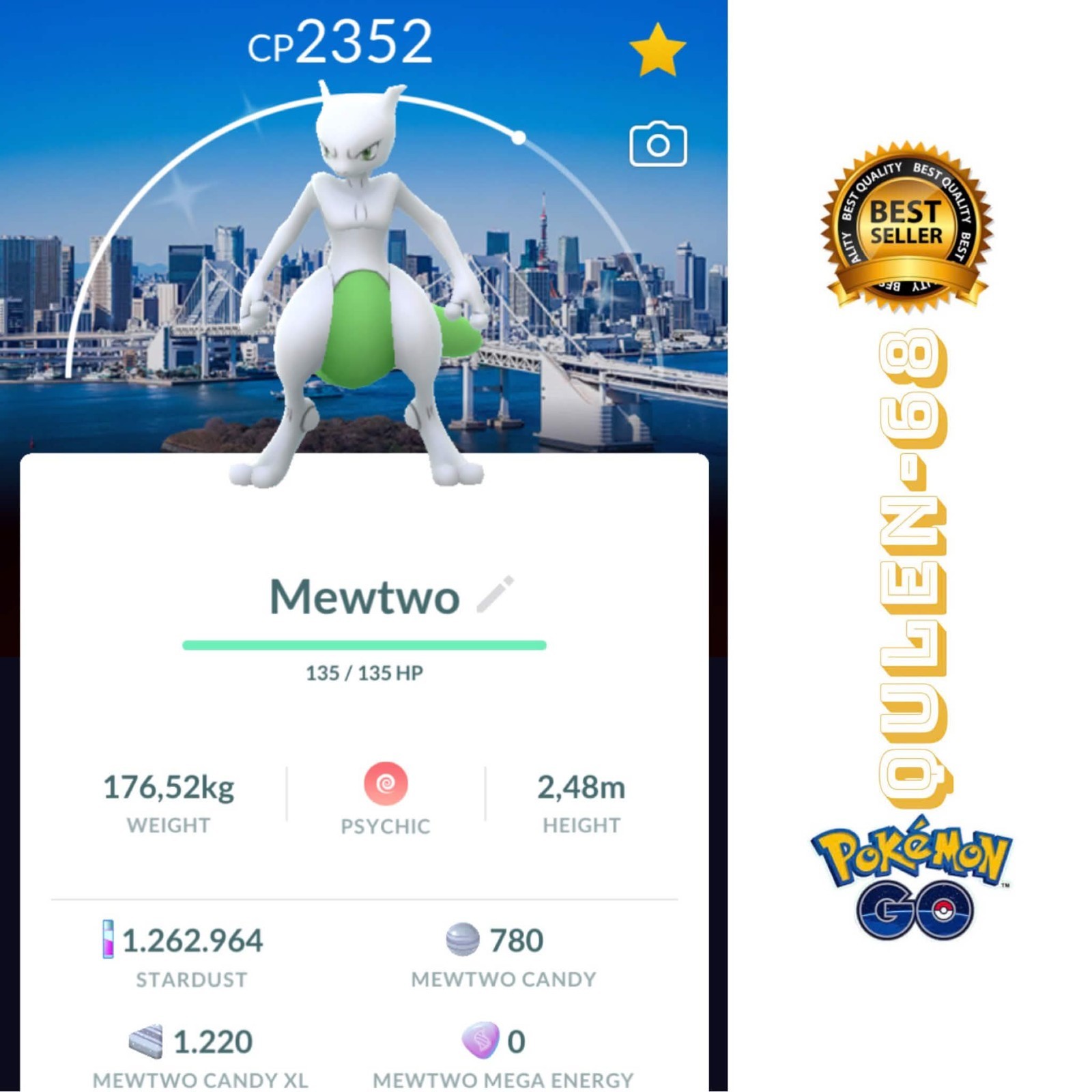 PoKéMon Go – Shiny Mewtwo Tokyo.Japan BG Go fest 2026 – Trade registered.