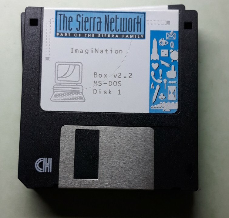 THE SIERRA NETWORK: ImagiNation Version 2.2, MS-DOS PC, 5 3.5″HD DISKS, RARE AS