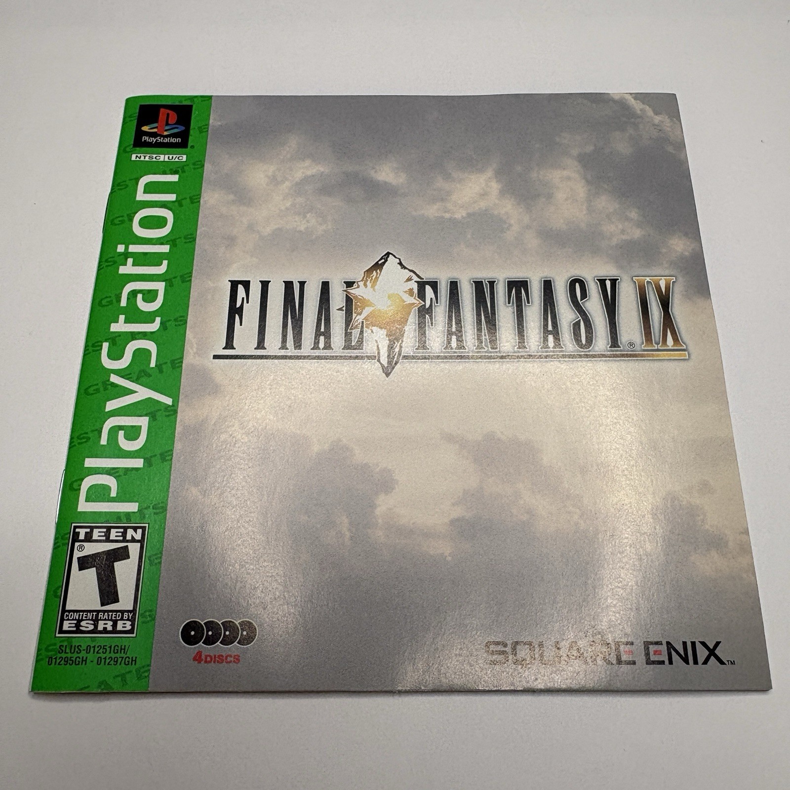 Final Fantasy IX (PS1, 2000) Complete/CIB, Black Label Case, GH 4 Discs & Manual