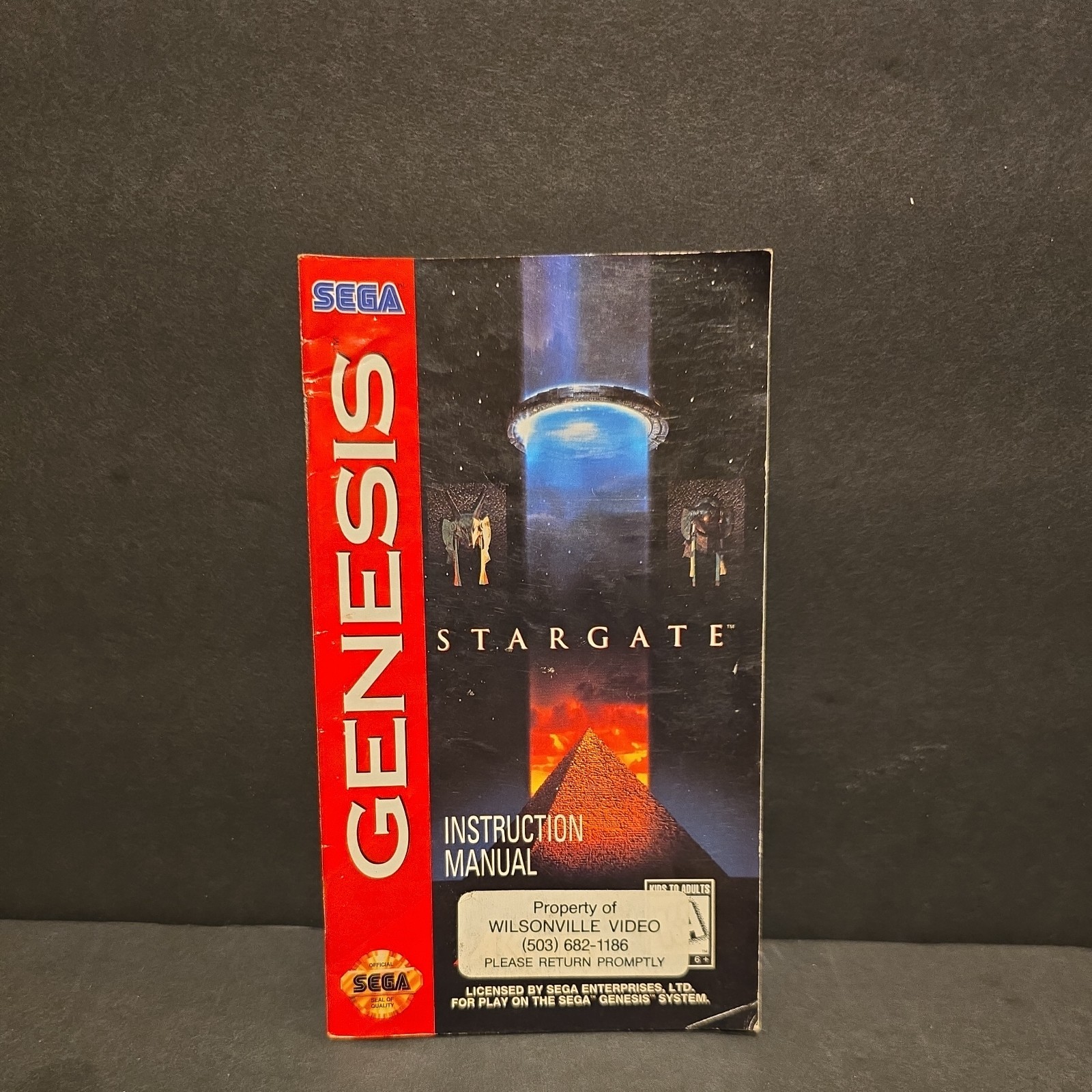 Stargate (Sega Genesis, 1995) MANUAL ONLY (2)