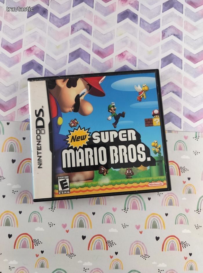 Nintendo DS New Super Mario Bros., Case & Manual/Inserts Only **No Game**