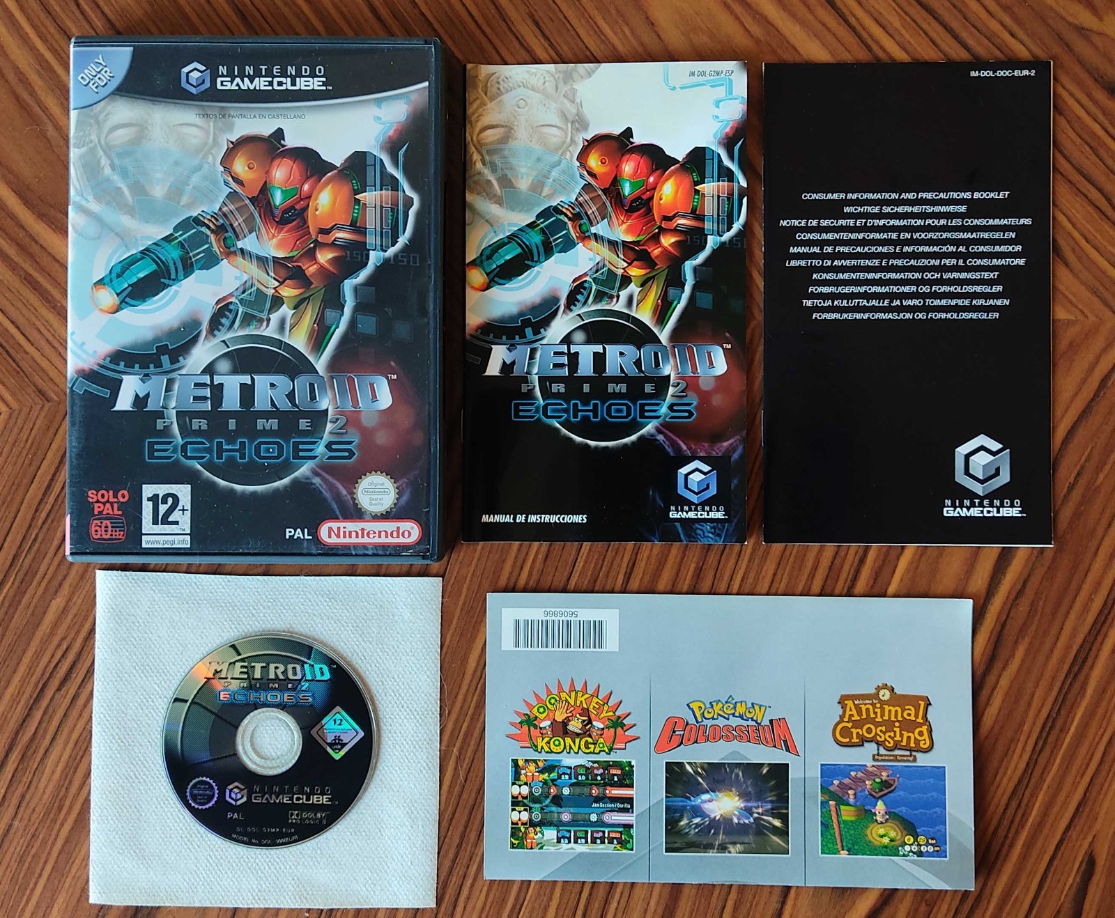 Metroid Prime Echoes Nintendo GameCube PAL (Spain) Very Good Condition