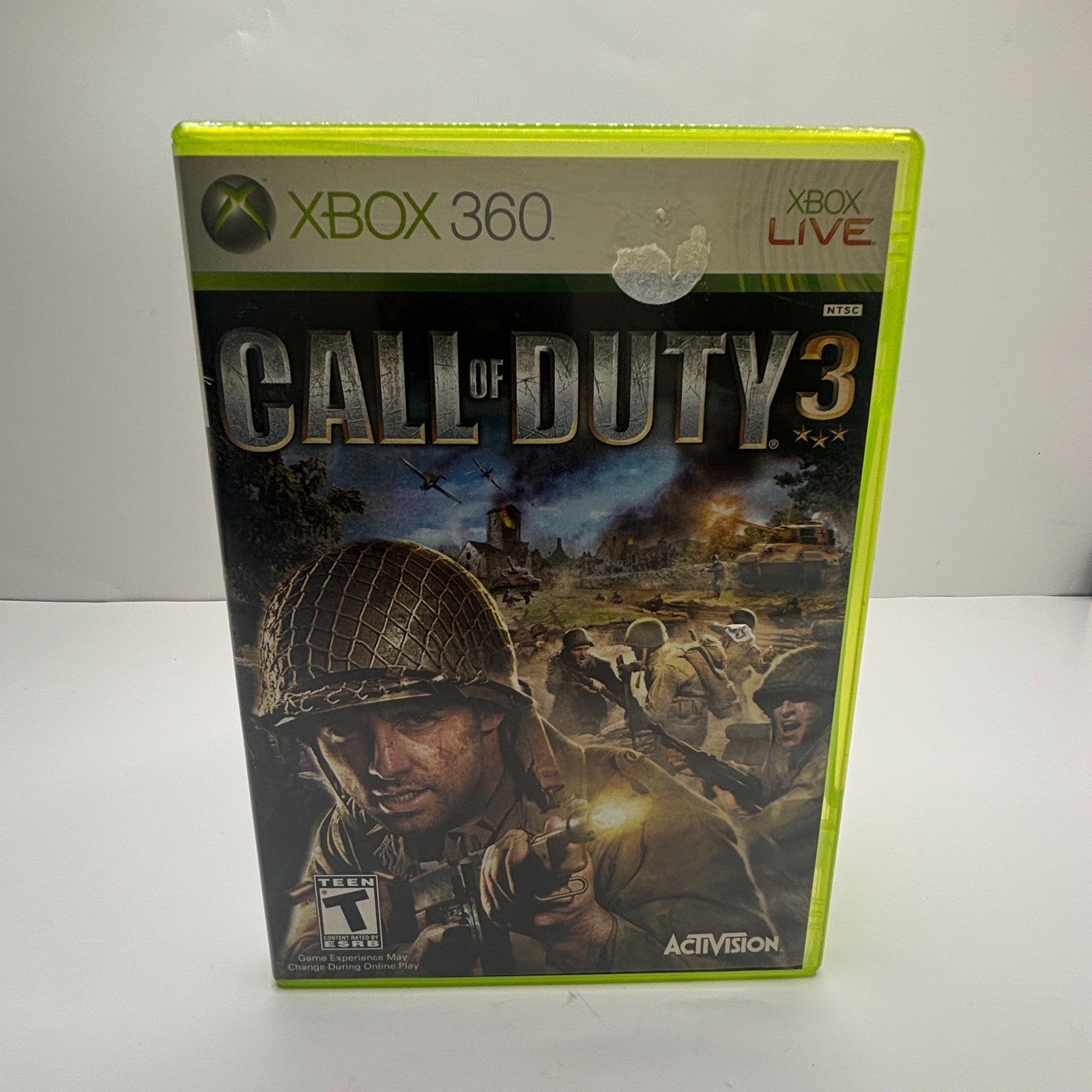 Call of Duty 3 X360 (Xbox 360, 2006) Activision WWII No Manual