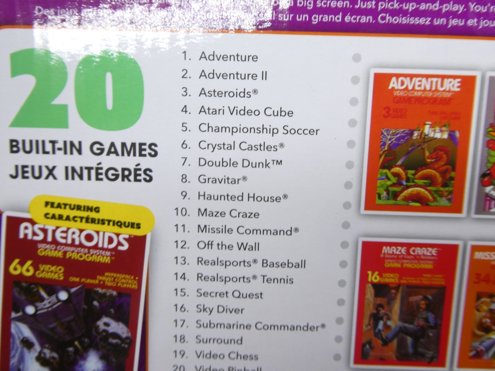 AtGames Blast! Atari Flashback Vol.2 Asteroids Plays 20 Games HDMI Wireless