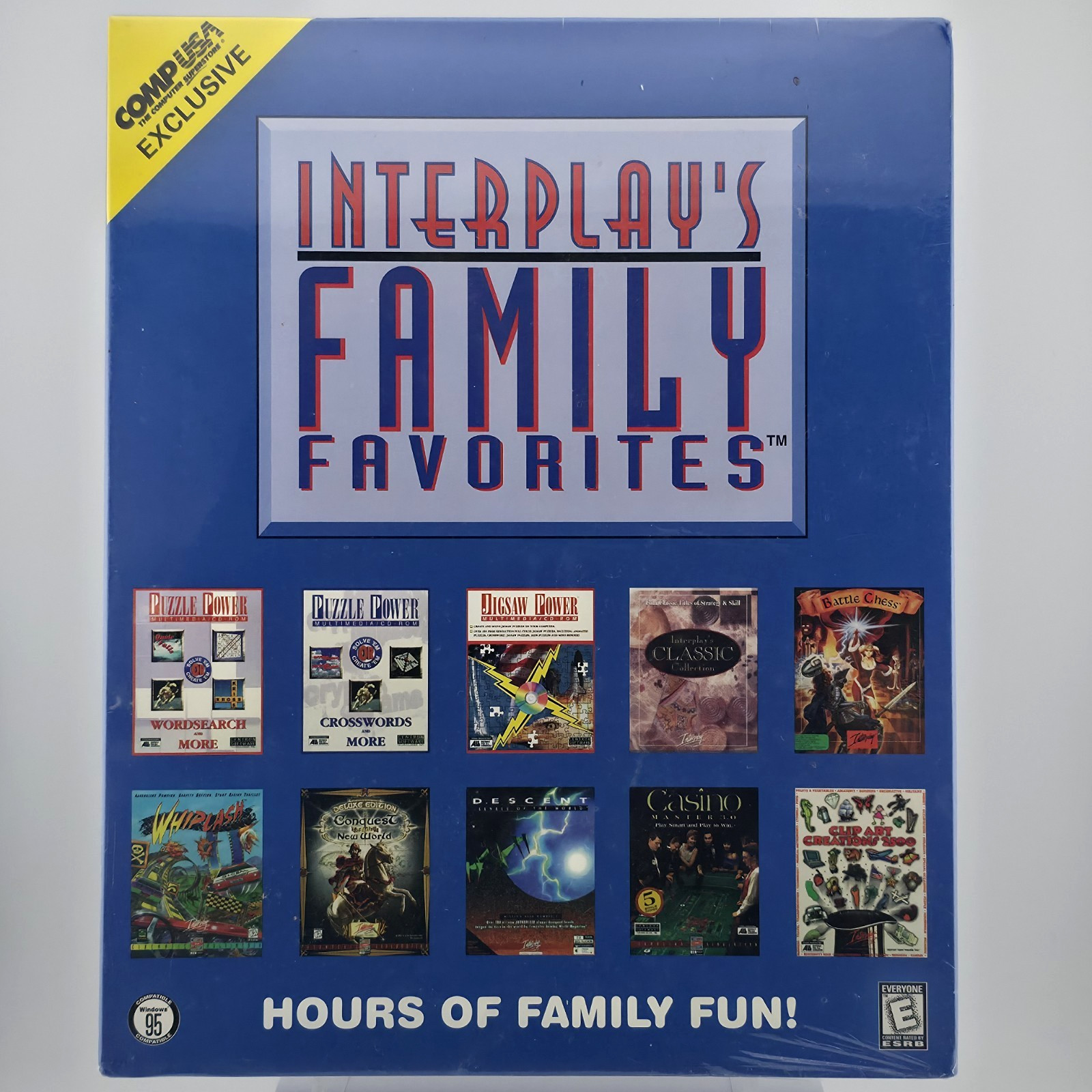 Interplay’s Family Favorites: Hours of Family Fun!, 1998, Big Box, New & Sealed