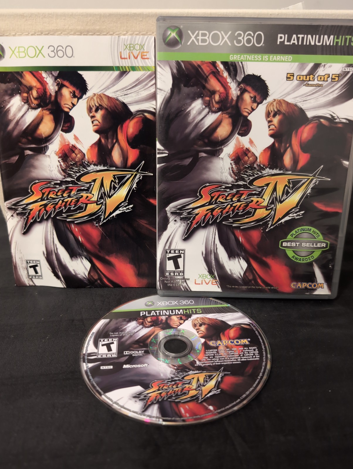 Street Fighter IV (Microsoft Xbox 360, 2009) CIB