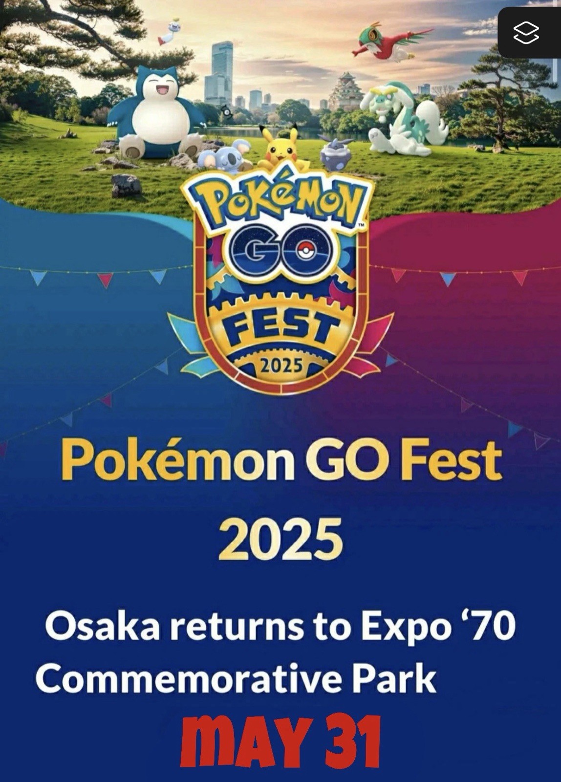 Pokémon GO Fest Osaka, Japan – Event Participation | May 31