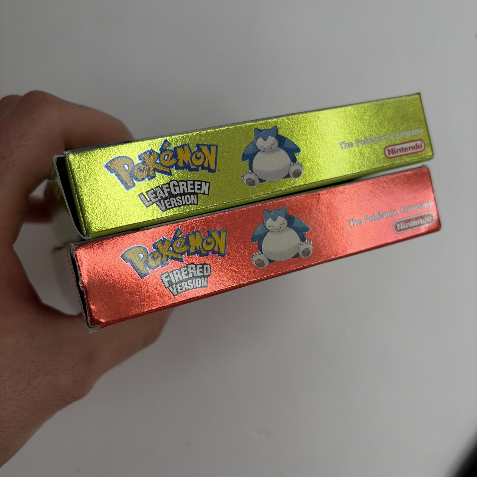 NICE Authentic Pokemon FireRed & LeafGreen COMPLETE Box Game Boy Advance GBA CIB