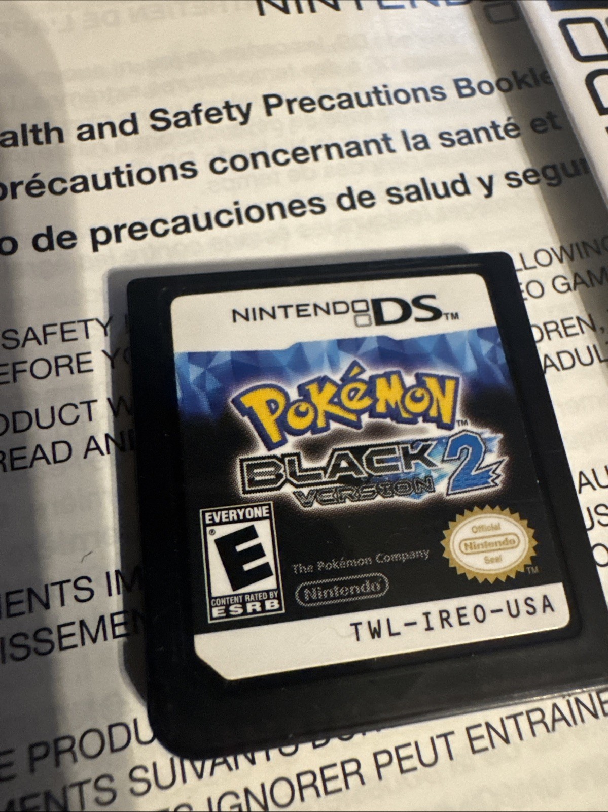 Pokemon Black Version 2 [Nintendo DS – Authentic] CIB Complete Game Case Inserts