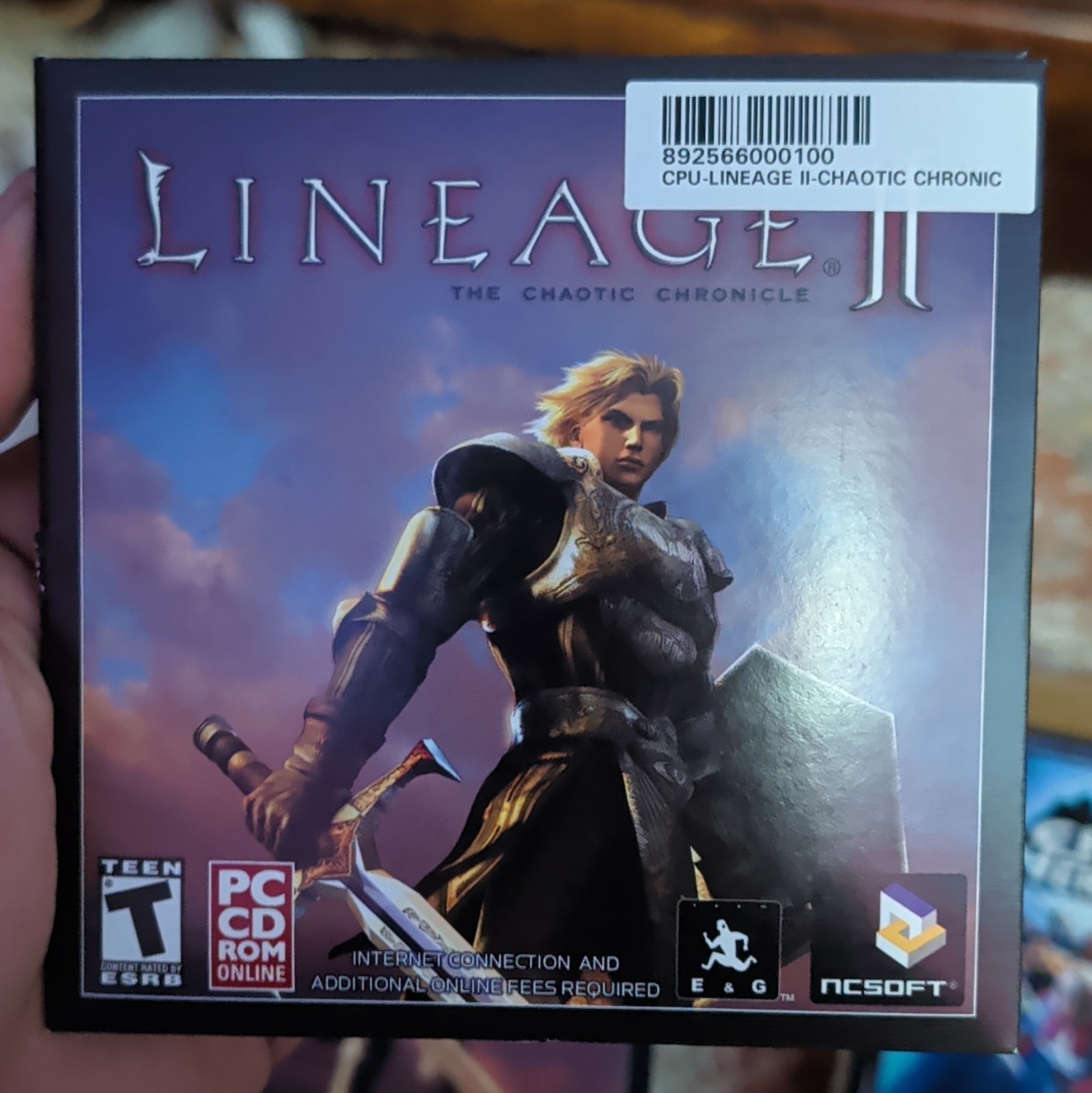 NCsoft Lineage II The Chaotic Chronicle PC 2004 MMORPG Role Playing w/ Manual