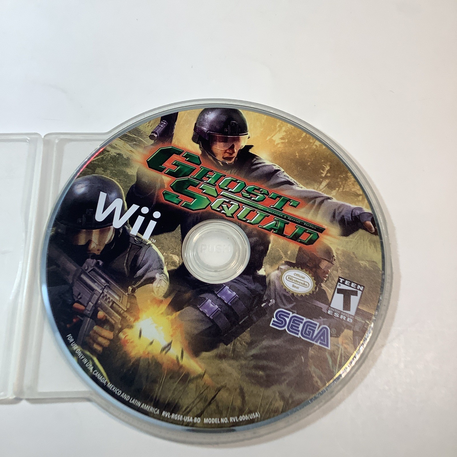 Ghost Squad (Nintendo Wii, 2007) Disc Only Tested & Working