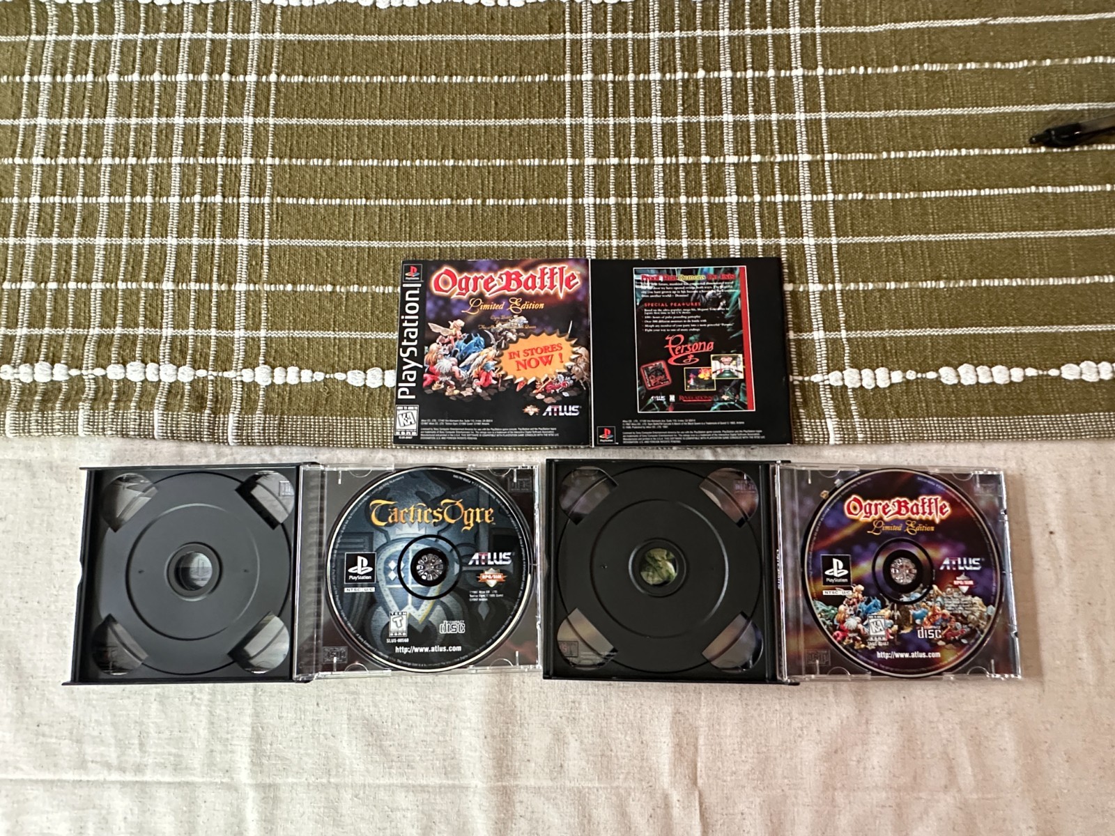 Tactics Orge & Ogre Battle Limited Edition – PlayStation 1 – Atlus – Rare!!