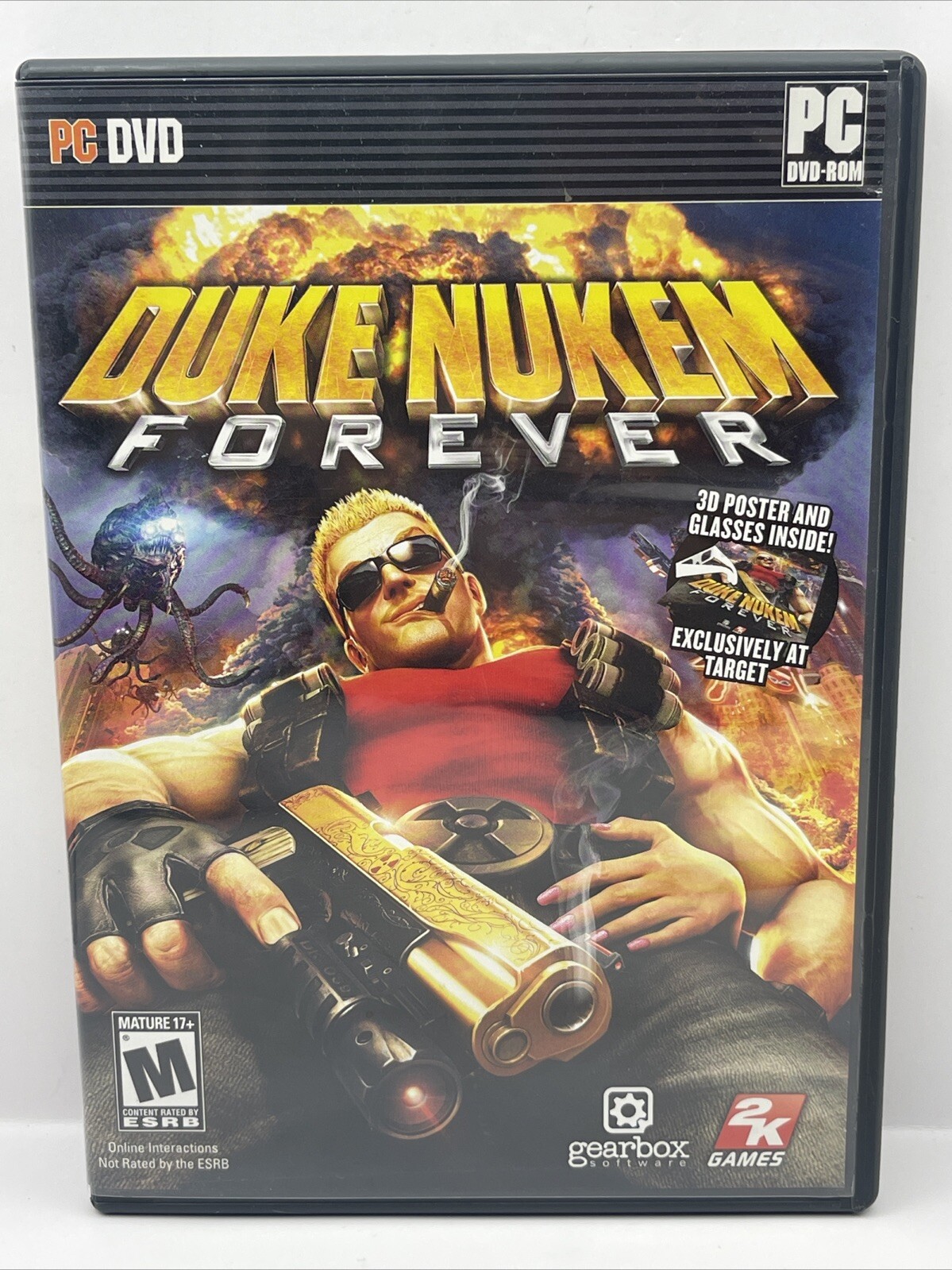 Duke Nukem Forever (PC, DVD-ROM, 2011) W/ Key Windows Computer Game