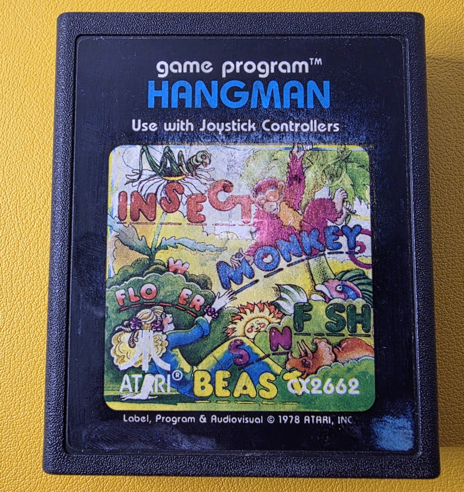 Hangman (1978) Atari 2600 Cartridge Tested and Working
