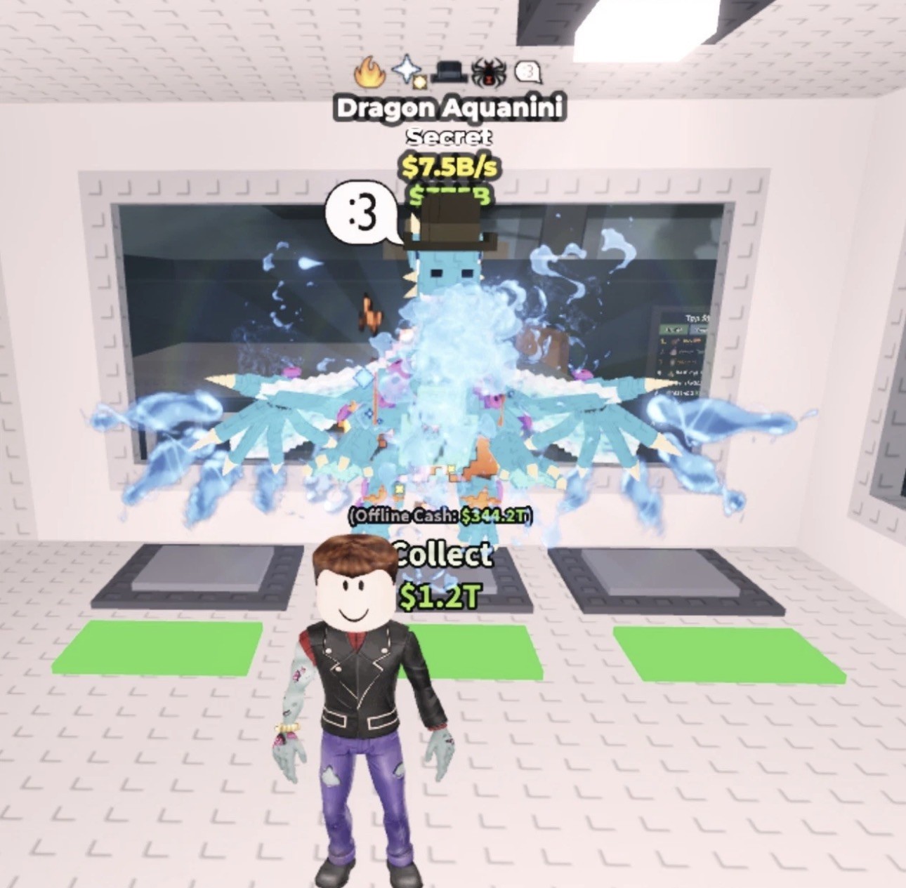 DRAGON AQUANINI SECRET – 7.5B/S – CLEAN TRAITS – STEAL A BRAINROT (SAB) Roblox