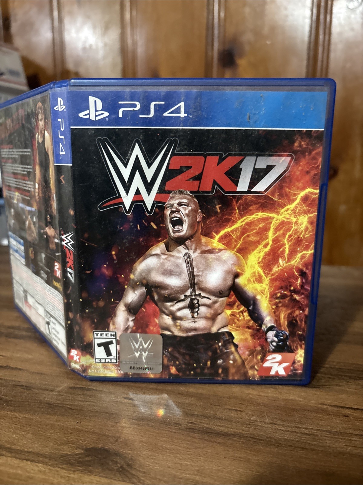 TESTED COMPLETE MINT DISC CIB W/ INSERT WWE 2K17 (Sony PlayStation 4, 2016) W2K