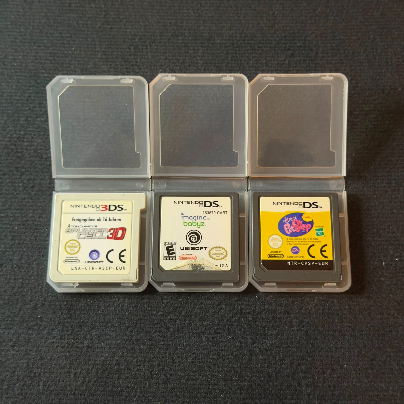 Nintendo Ds&3DS ,Tom Clancy’s Splinter Cell 3D, Imagine Babyz, Littlest Pet Shop