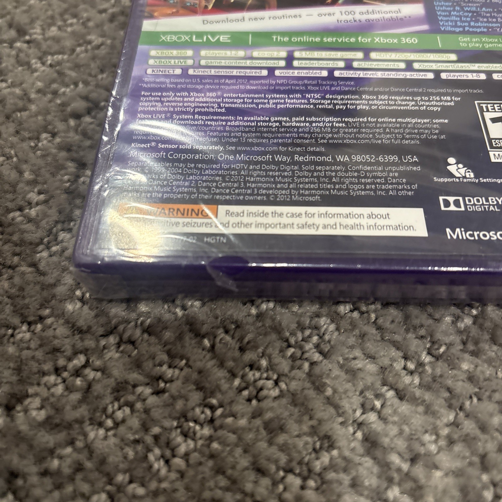 Kinect Dance Central 3 (Microsoft Xbox 360) Brand New Sealed Authentic
