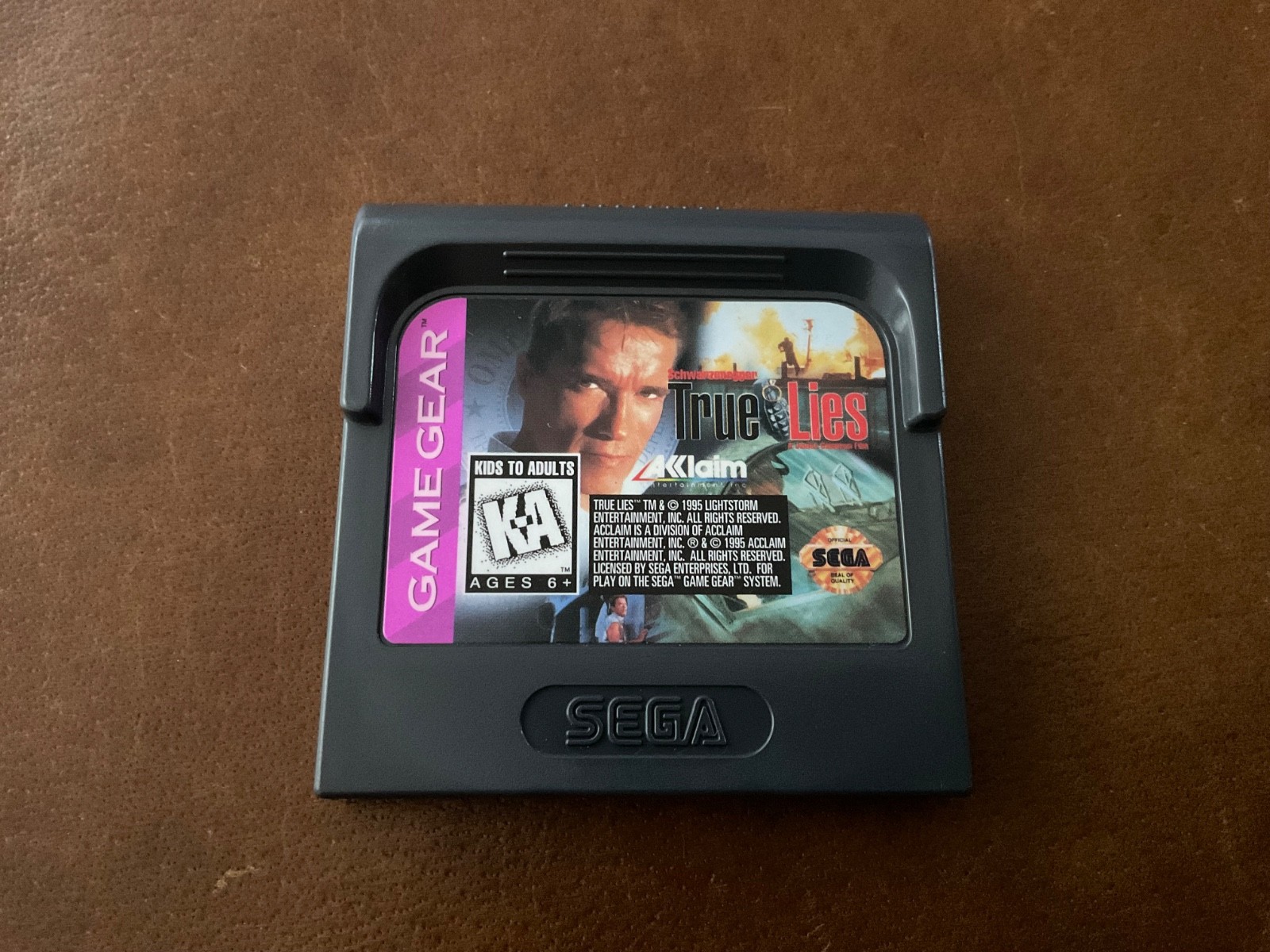 True Lies 1994 saga game gear with case