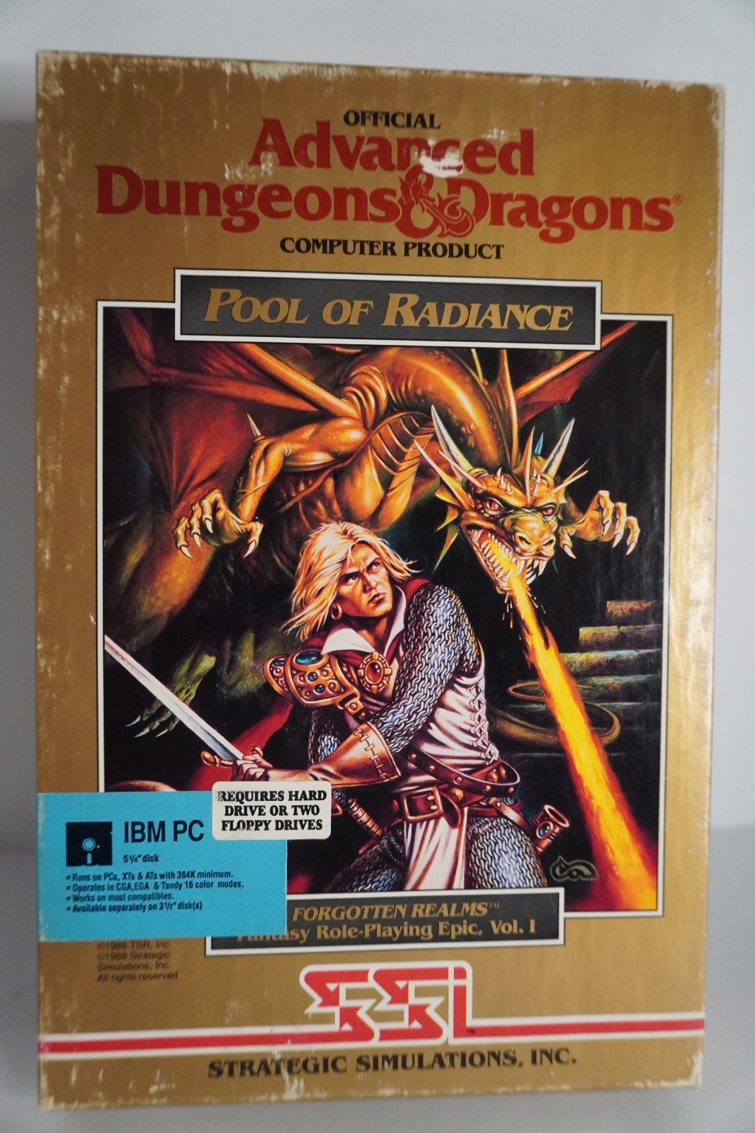 Pool of Radiance, Advanced Dungeons & Dragons, SSI, for PC, Tested and works!