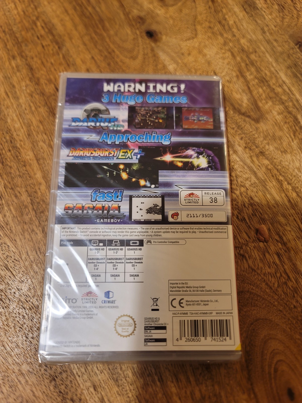🔥 Darius Cozmic Revelation – Nintendo Switch – Strictly Limited SEALED NEW 🔥