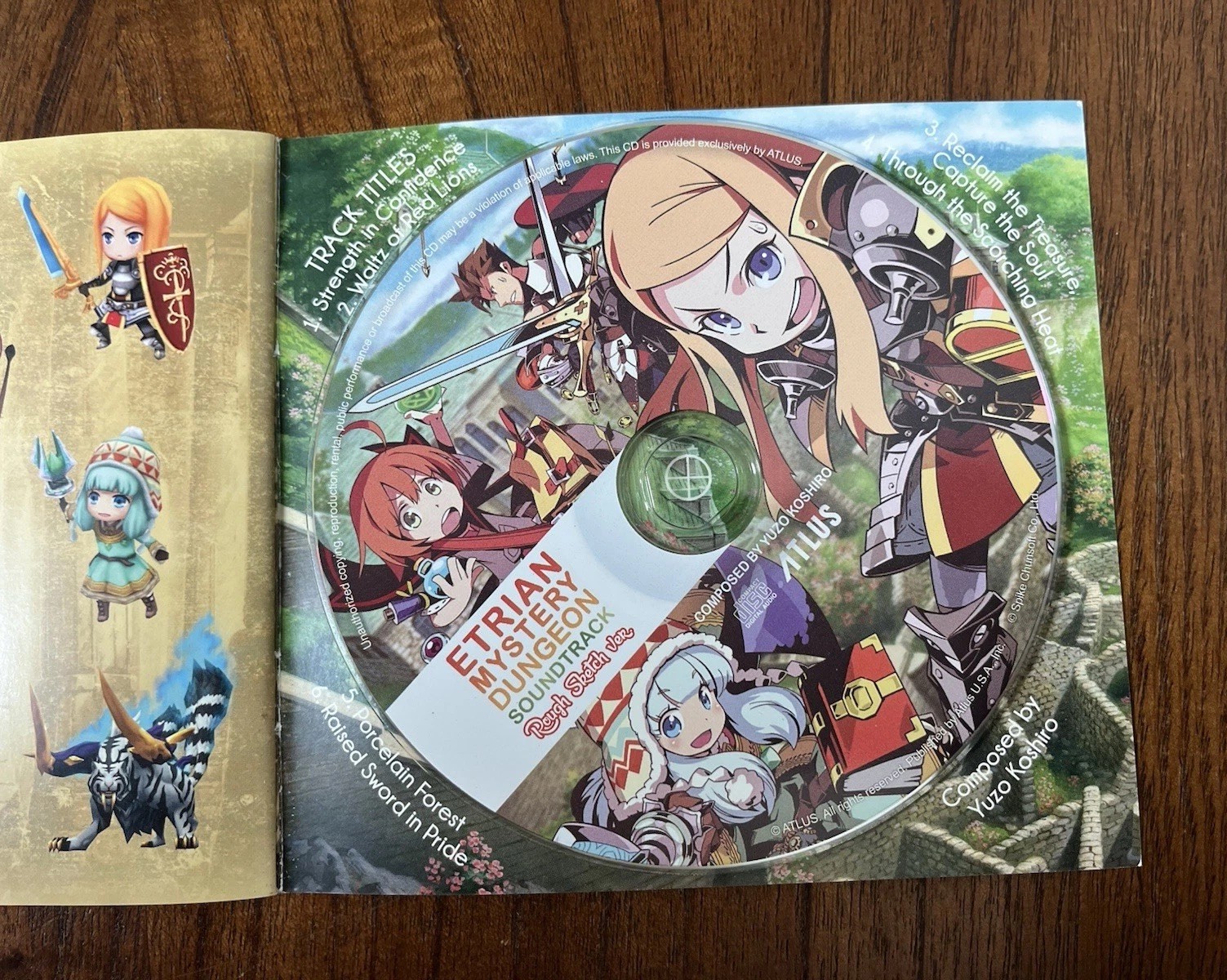 Etrian Mystery Dungeon (Nintendo 3DS, 2015) Special Book & Music CD COMPLETE