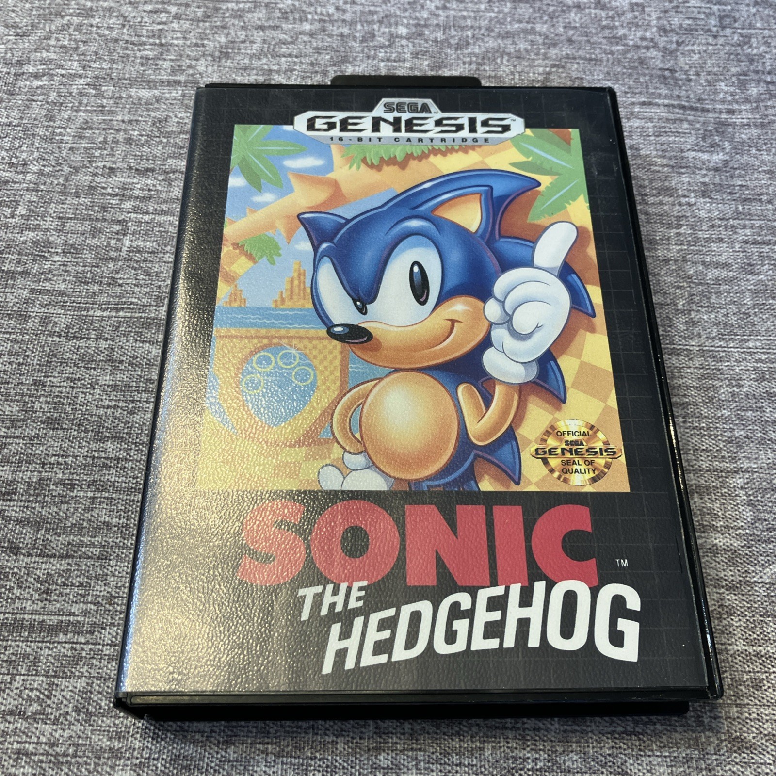 Sonic the Hedgehog Sega Genesis Game Retro Authentic 1991 READ
