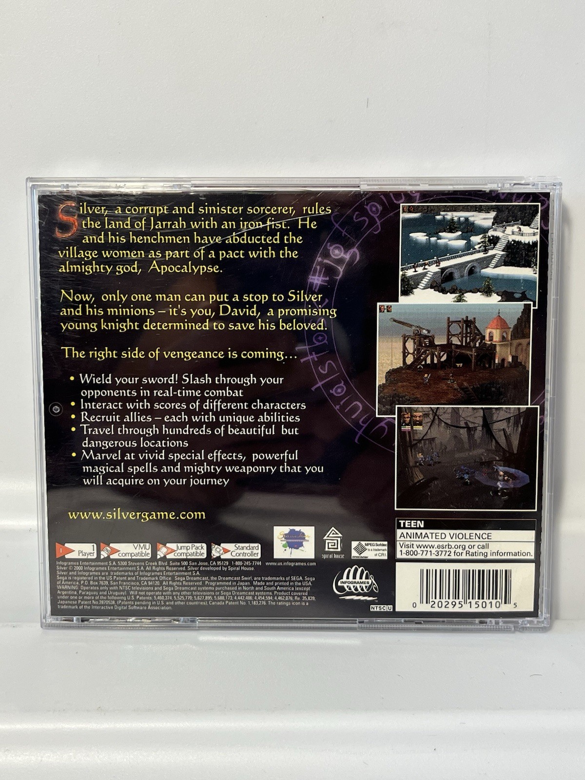Silver (Sega Dreamcast, 2000) CIB Complete & TESTED! **VGC**
