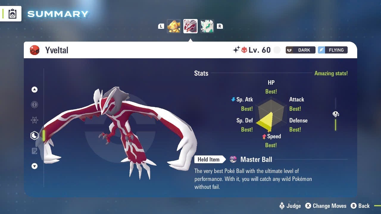 ✨SHINY ALPHA YVELTAL EVENT✨MAX 6IV EV⭐POKEMON LEGENDS ZA