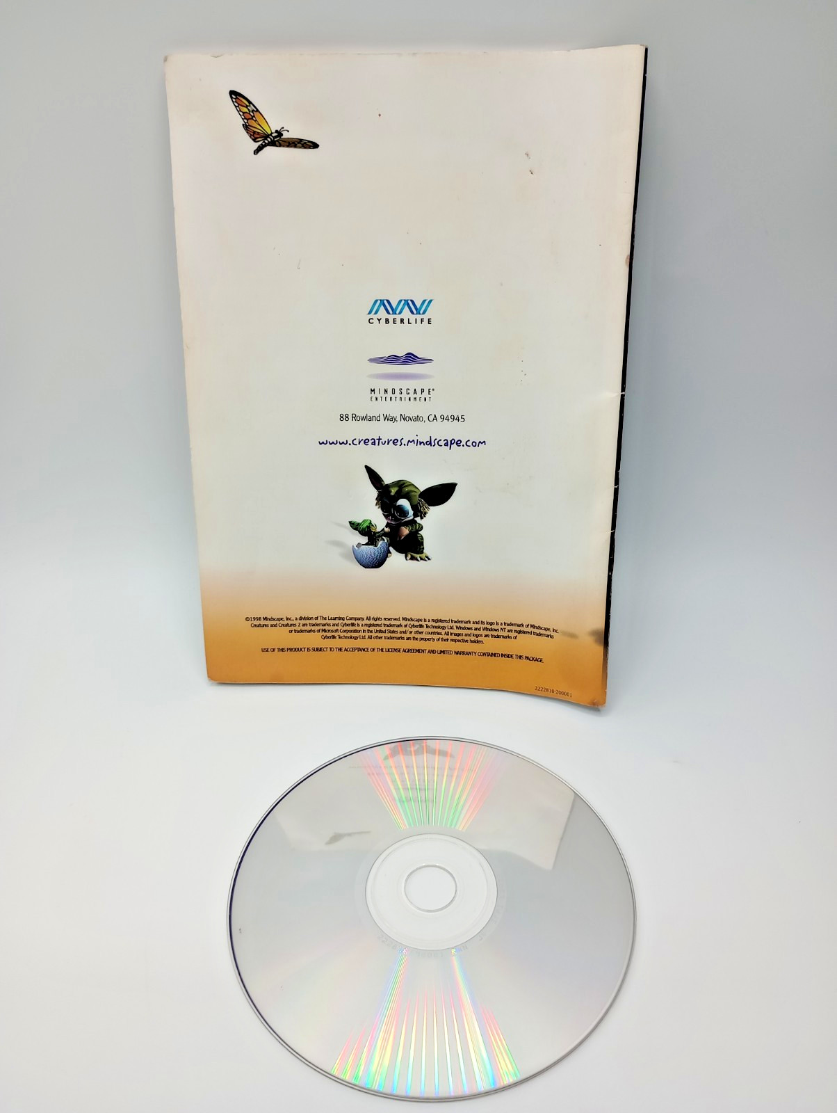 CREATURES 2 Mindscape Custom Virtual Pet Vintage Rare PC – CD ROM and Manual