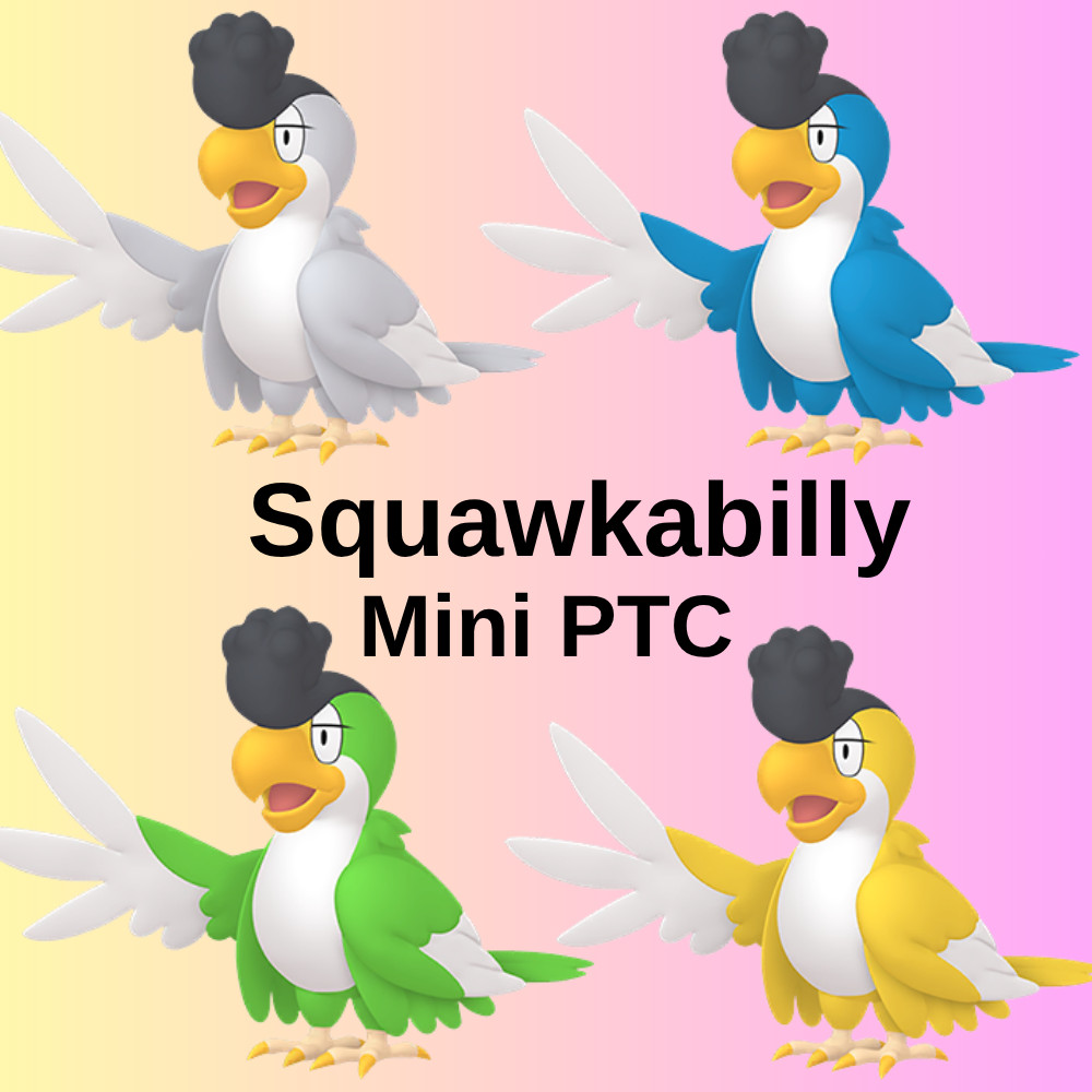 Pokémon PTC Go Non Shiny Squawkabilly Mini PTC