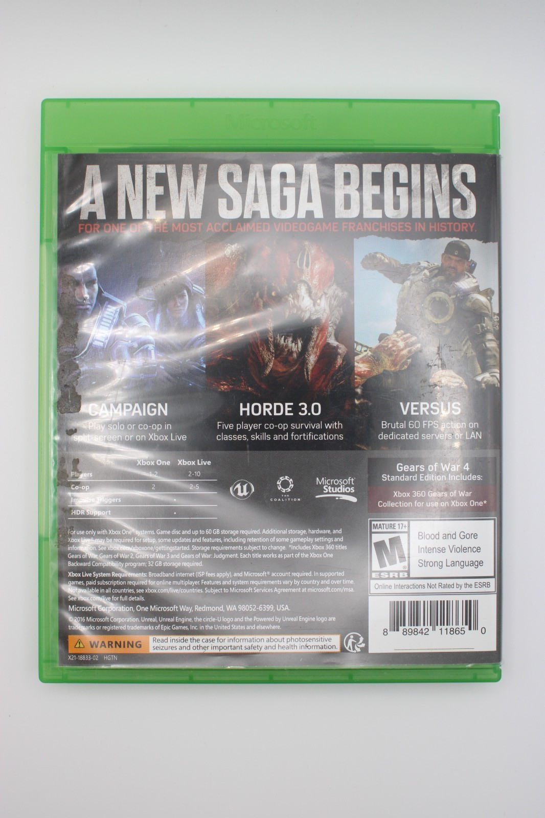 Gears of War 4 (Xbox One, 2016)